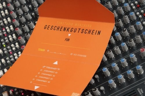 Noch kein Weihnachtsgeschenk? Geschenkgutschein vom Tonstudio Würzburg